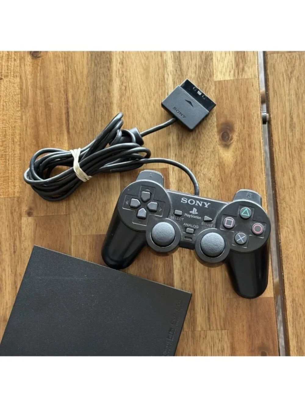 Sony PlayStation 2 Slim PS2 Black Console Controller Cords Viewtiful Joe Memory‎